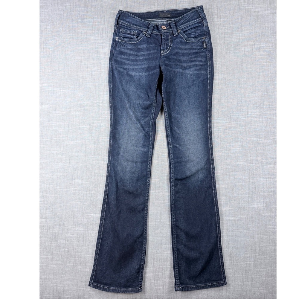 Silver Jeans Co Suki Slim Boot Dark Wash Denim W26 L33 L93616SSX405